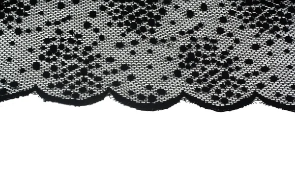 Black delicate lace — Stock Photo, Image