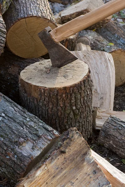 Holz hacken — Stockfoto