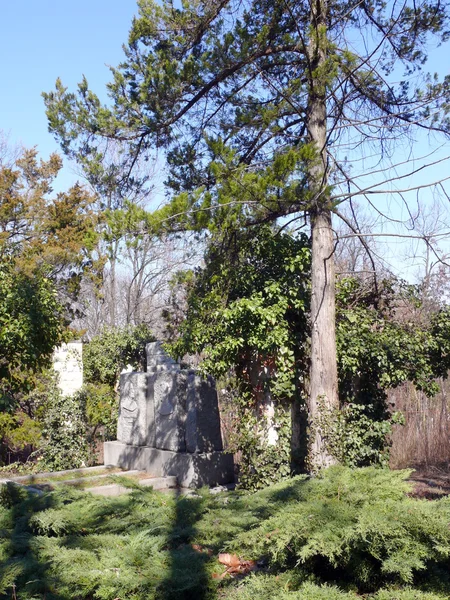Gamle gravsteiner i Skobelev park, Pleven, Bulgaria – stockfoto