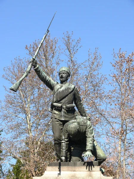 Monumento para a guerra sérvio-búlgara no centro de Pleven, Bulgária — Fotografia de Stock