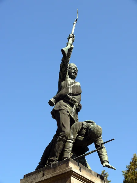 Μνημείο για τα Σερβικά-βουλγαρικό πόλεμο στο κέντρο του Πλέβεν, Βουλγαρία — Φωτογραφία Αρχείου