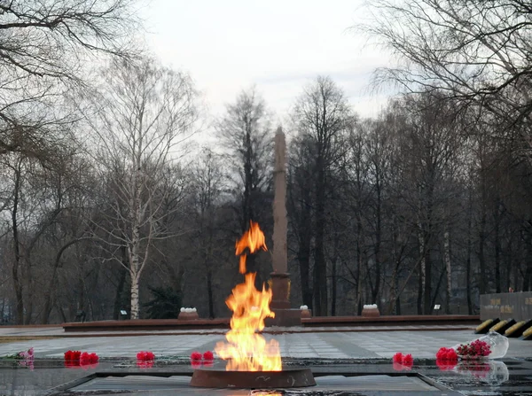 Αιώνια φλόγα στο Κρεμλίνο Νίζνι Νόβγκοροντ. Ρωσία — Φωτογραφία Αρχείου