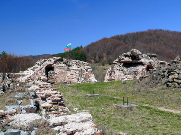 古特罗扬盖茨堡垒的废墟。rodops 山。录相。保加利亚 Stockbild