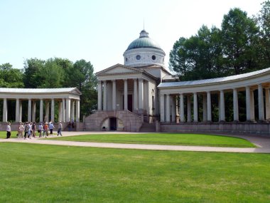 Burial vault of prince Yussupov in Arkhangelskoye Estate. Moscow clipart