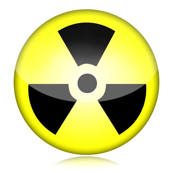 Радиоактивный символ — стоковое фото