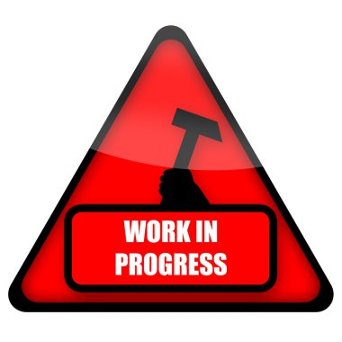 Work In Progress Sign clipart