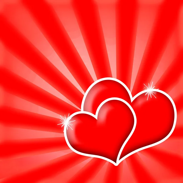 Valentine den srdce — Stock fotografie