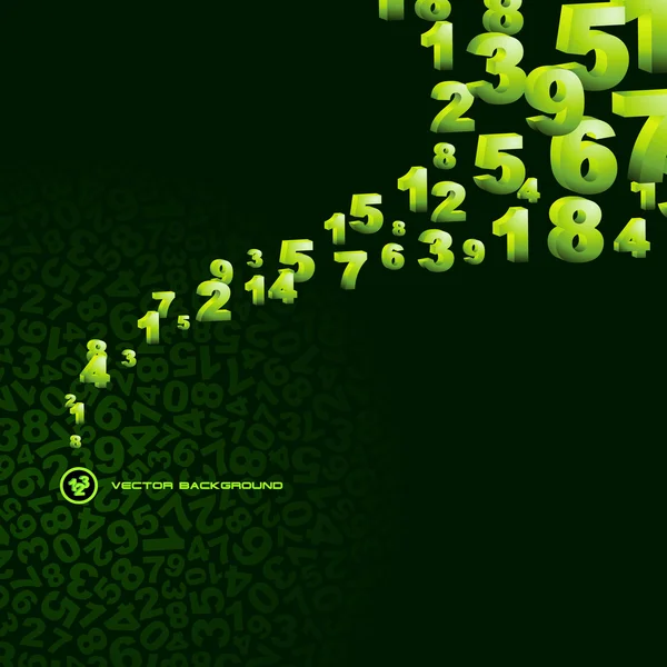 Modèle avec des nombres — Image vectorielle