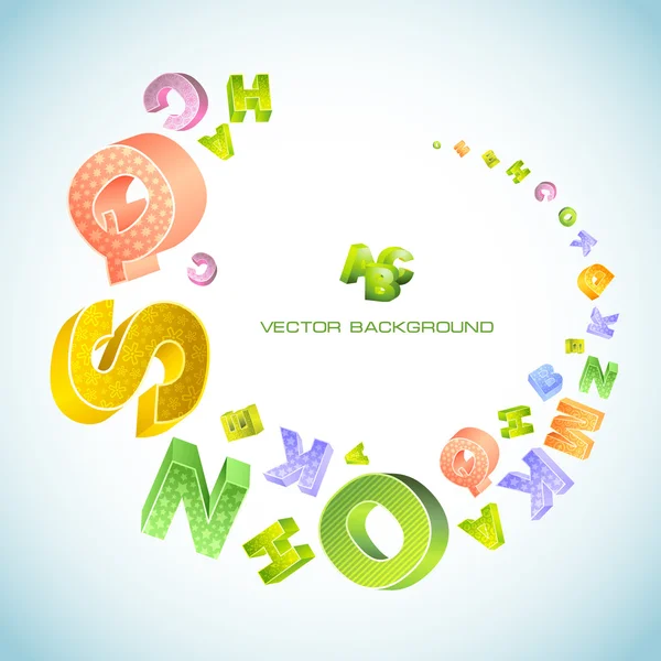 Seamless background with letter signs. Vector set. — Stock Vector