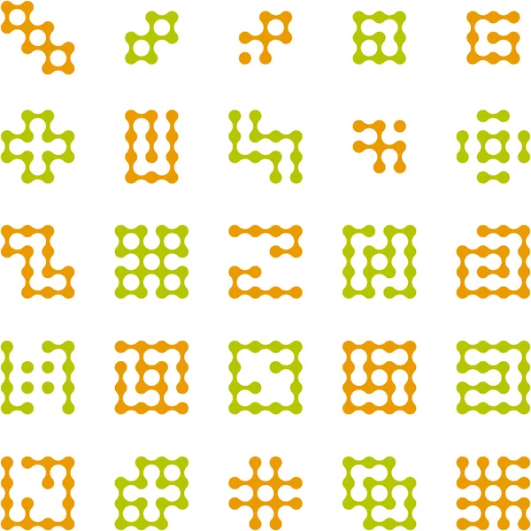 Conjunto de símbolos vectoriales originales . — Archivo Imágenes Vectoriales