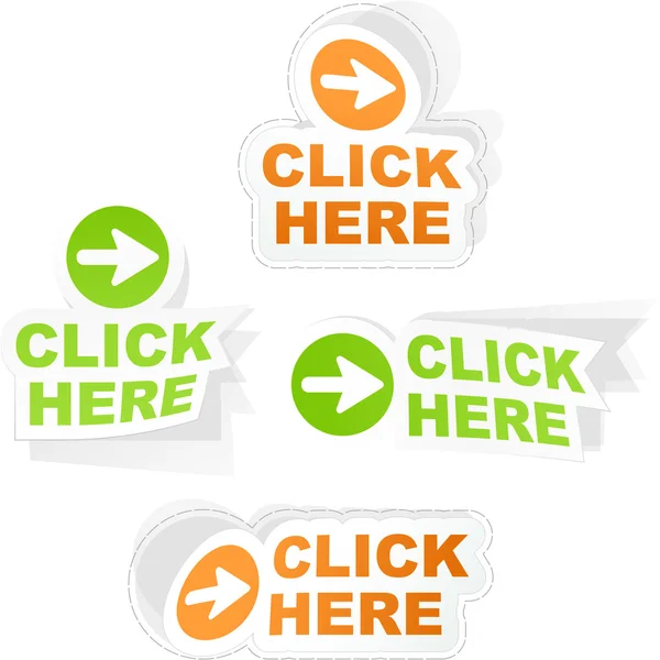 Vector collection of web buttons. — Stock Vector