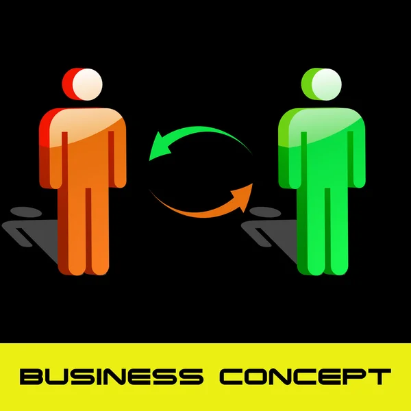 Concepto de negocio. ilustración vectorial. — Vector de stock