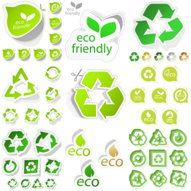 Recycle symbol. Great collection. clipart