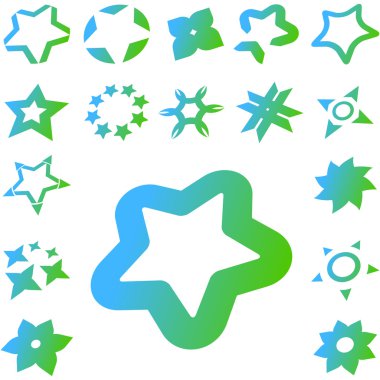 Stars. Set of original vector icons. clipart