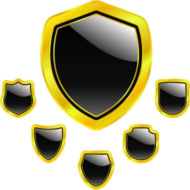 Vector shield collection for design. clipart