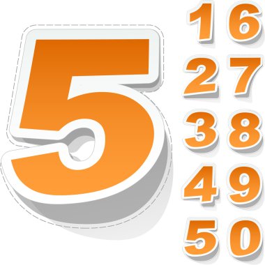 Numbers. clipart