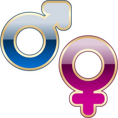 Male and female symbol. clipart