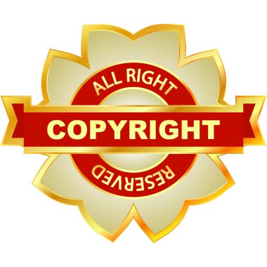 Copyright label for sale. clipart