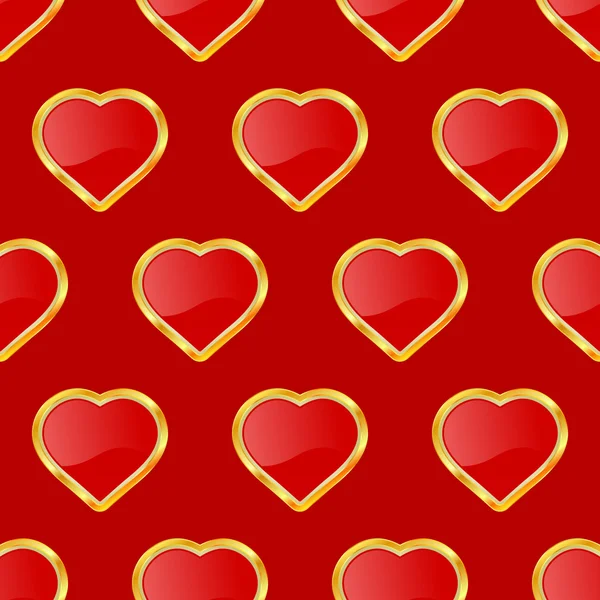Seamless background with heart — Stock Vector
