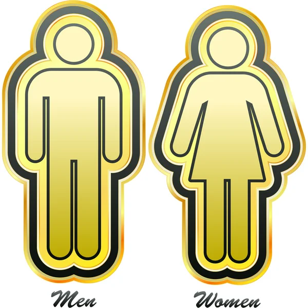 Simboli uomini e donne. Set di elementi grafici . — Vettoriale Stock