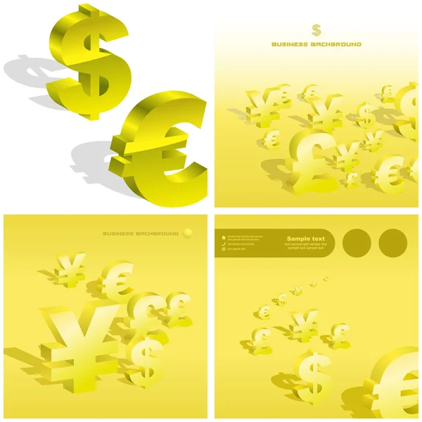 Διάνυσμα δολάριο, ευρώ — Διανυσματικό Αρχείο