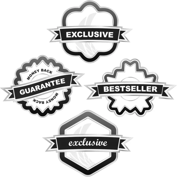 Guarantee label set for sale. — Stock Vector