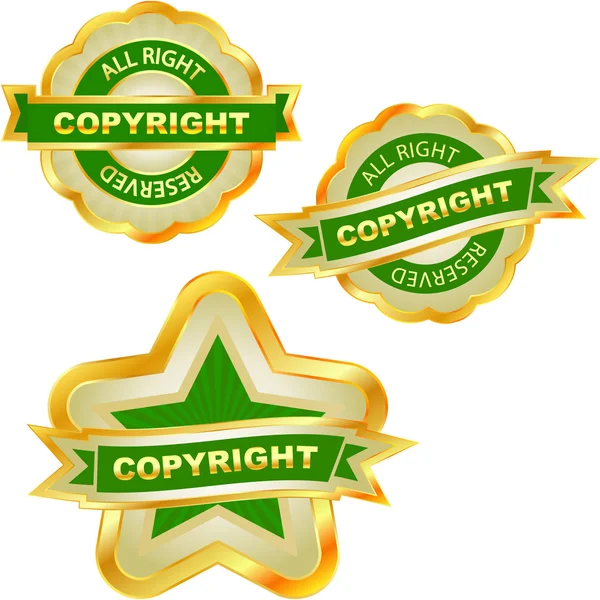 Vector copyright label for sale. — Stock Vector