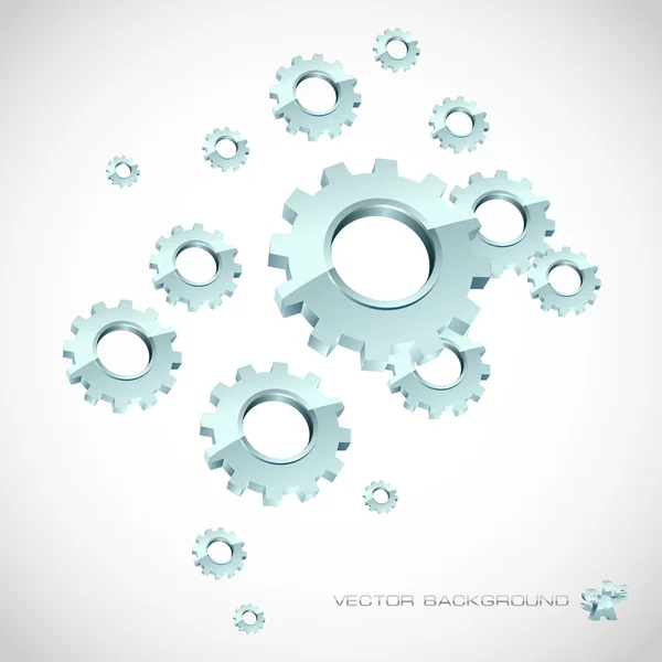 Vektorgetriebe Hintergrund. Abstrakte Darstellung. — Stockvektor