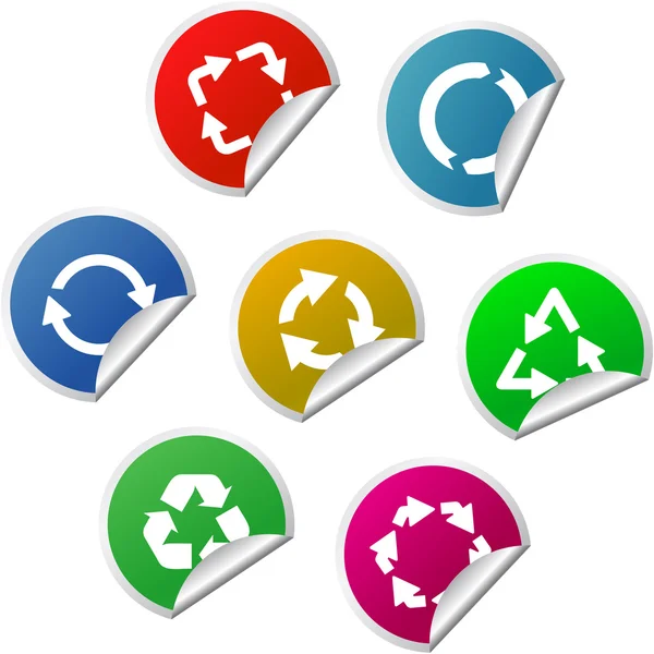 Recycler la collection de symboles . — Image vectorielle