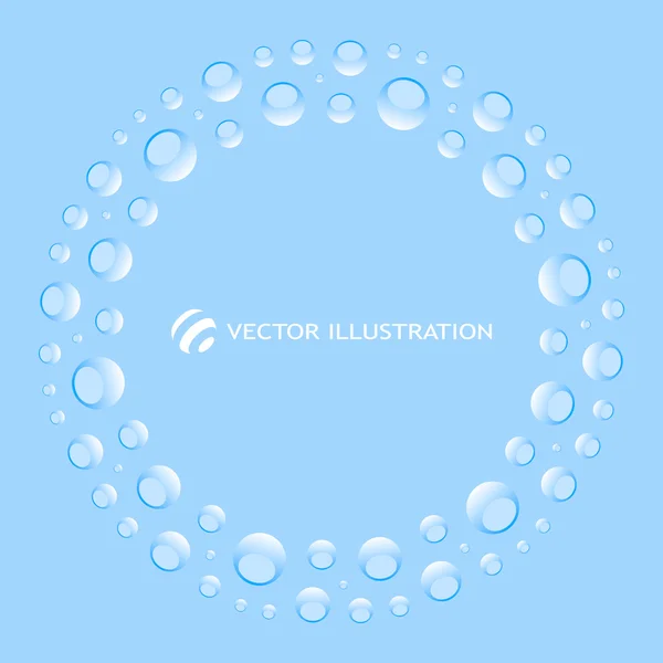 Vektorillustration. blauer abstrakter heller Hintergrund. — Stockvektor