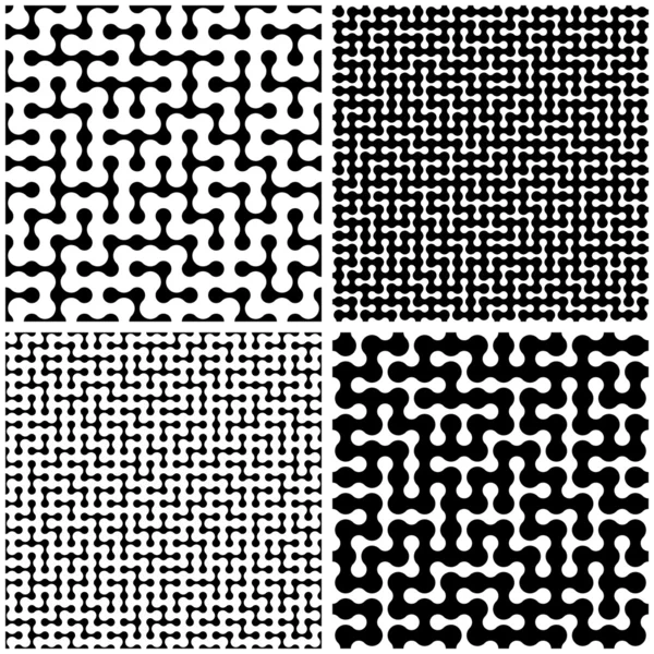 Labyrint. Seamless mönster. vektor set. — Stock vektor