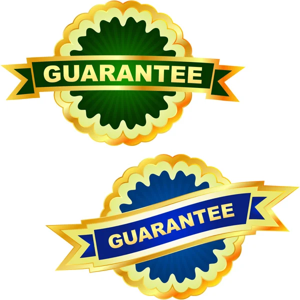 Vector guarantee label set for sale. — Stock Vector