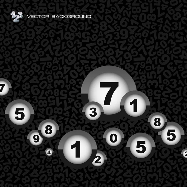 Abstract background with numbers. — Stock Vector