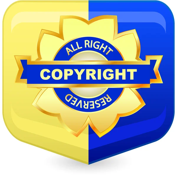 Etichetta vettoriale di copyright in vendita . — Vettoriale Stock