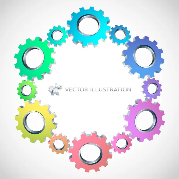 Fondo del engranaje vectorial. ilustración abstracta . — Vector de stock
