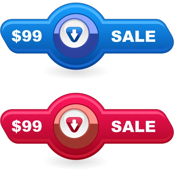 Set de banner vectorial para la venta — Vector de stock