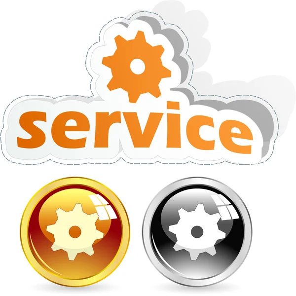 Service. Vektorelemente zum Verkauf. — Stockvektor