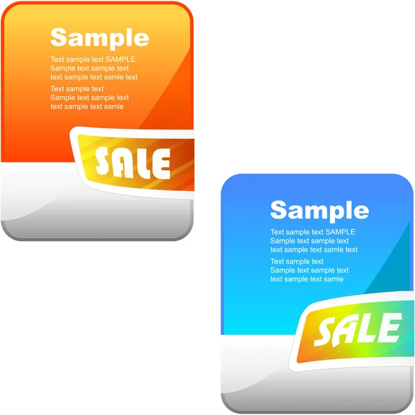 Sale banner collection. Set of vector elements for sale. — Stock Vector