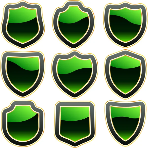 Vector set of heraldic symbols — Stock Vector