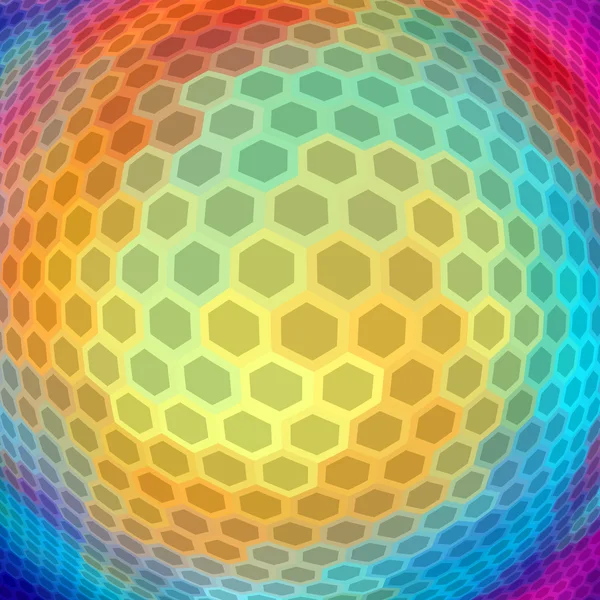 Abstrakt hexagon mosaik. — Stock vektor