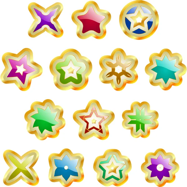 Star collection. — Stock Vector
