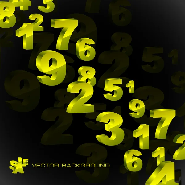 Abstrakt bakgrund med siffror. — Stock vektor