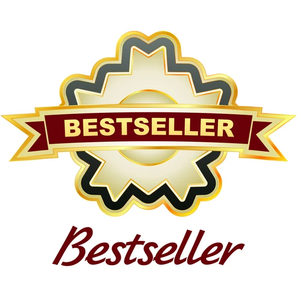 Bestseller emblema . — Vetor de Stock