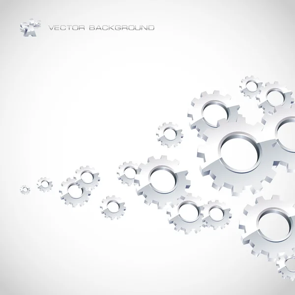 Vector gear background. — Stock Vector