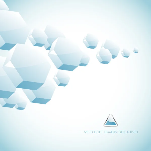 Abstrakt hexagon bakgrund. — Stock vektor