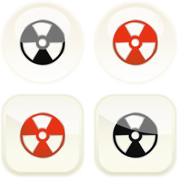 放射性ボタン. — ストックベクタ