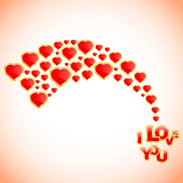 Message d'amour . — Image vectorielle