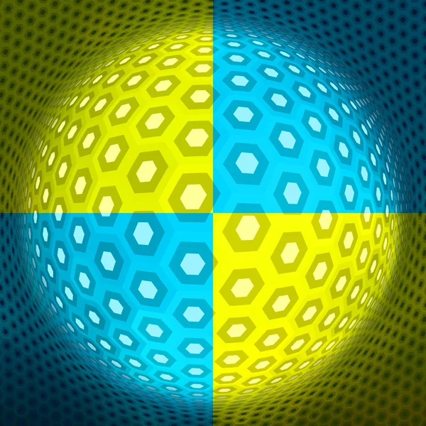 Sphère hexagonale . — Image vectorielle