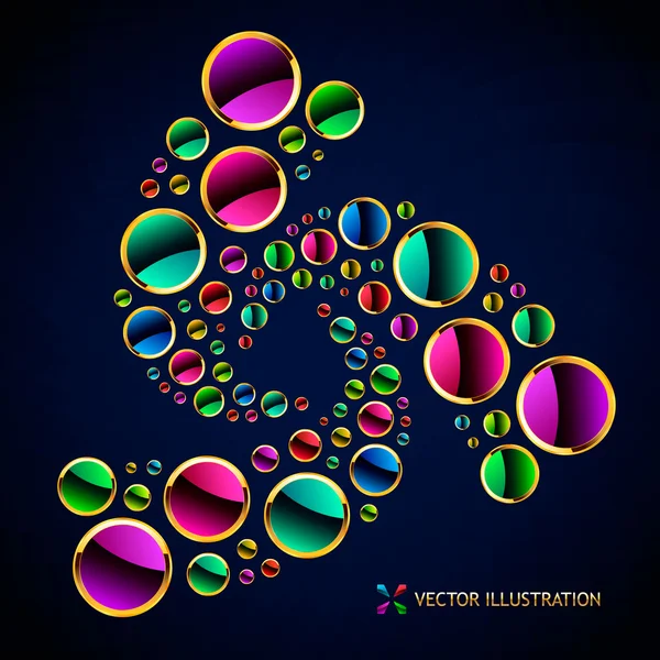 Colorful abstract illustration — Stock Vector