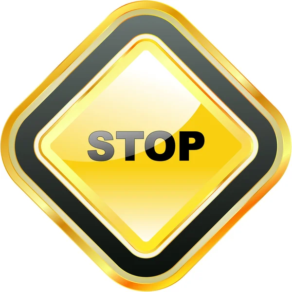 STOP. Vector icon for web. — Stock Vector